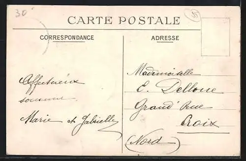 AK Eaubonne, La Rue Eugénie avec vue sur les maisons et la végétation environnante