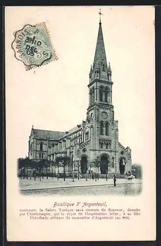 AK Argenteuil, Basilique d`Argenteuil et son histoire légendaire