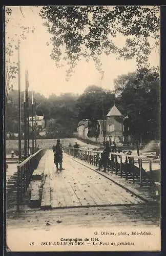 AK Isle-Adam-Stors, Le Pont de péniches