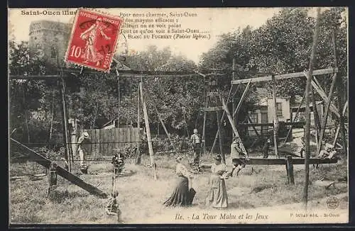 AK Saint-Ouen, La Tour Mahu et les jeux