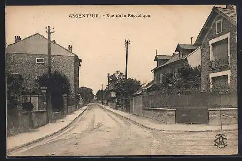 AK Argenteuil, Rue de la République