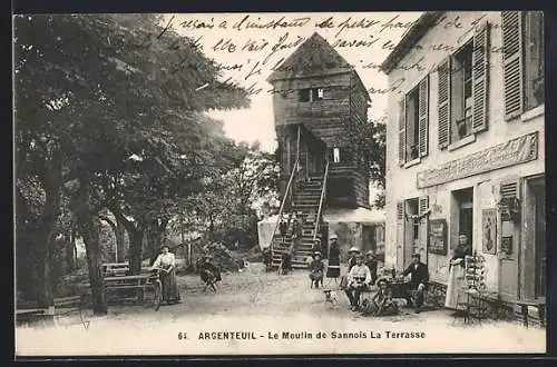 AK Argenteuil, Le Moulin de Sannois La Terrasse