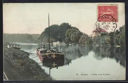 AK Auvers, L`Oise et le Casino