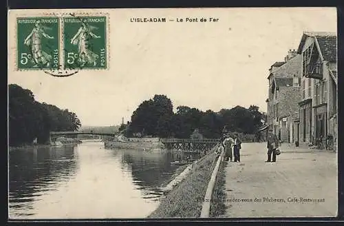 AK L`Isle-Adam, Le Pont de Fer et la promenade au bord de l`eau