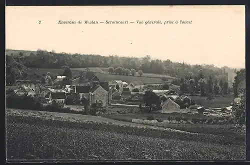 AK Seraincourt, Vue générale, prise à l`ouest
