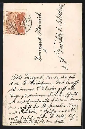 Künstler-AK Pauli Ebner: Aufbruch in die weite Welt