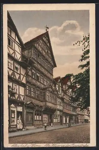 AK Allendorf / Werra, Alte Häuser in der Rosenstrasse
