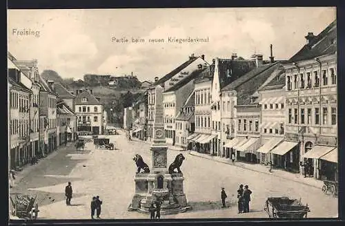 AK Freising, Partie beim neuen Kriegerdenkmal