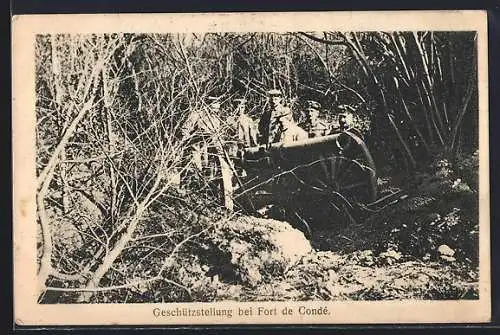 AK Fort de Conde, Geschützstellung