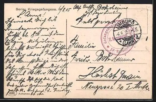 AK Schottische Kriegsgefangene nehmen ihr Essen zu sich