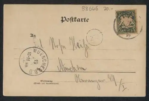AK Tölz, Oberer und Unterer Markt, Ortsansicht vom Calvarienberg