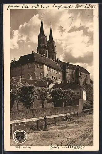 AK Klosterneuburg, Ortsansicht mit Stift, Deutscher Schulverein