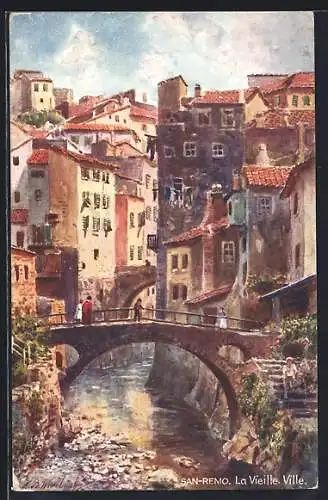 Künstler-AK Raphael Tuck & Sons: San-Remo, la vieille ville
