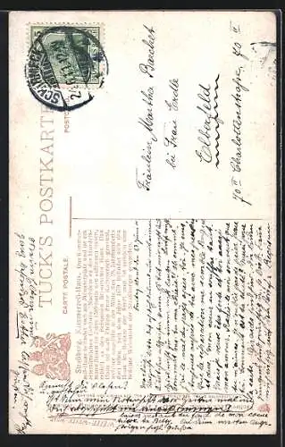 Künstler-AK Charles F. Flower: Strassburg, Partie am Kammerzell-Haus