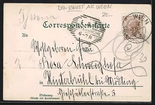 AK Vexir-Postkarte, Mensch ärgere dich nicht !, Eile mit Weile