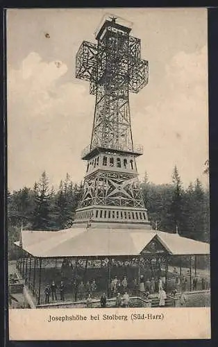 AK Josephshöhe /Stolberg, Imposanter Aussichtsturm