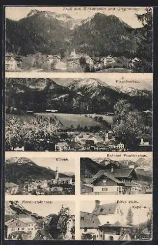 AK Birkenstein, Fischbachau, Erlbach, Bahnhof, Wendelsteinhaus