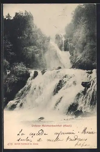 AK Hasli, Unterer Reichenbachfall, Wasserfall
