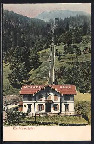 AK Mürren, Mürrenbahn, Talstation