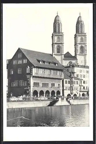 AK Zürich, Restaurant Haus zum Rüden, Limmatquai