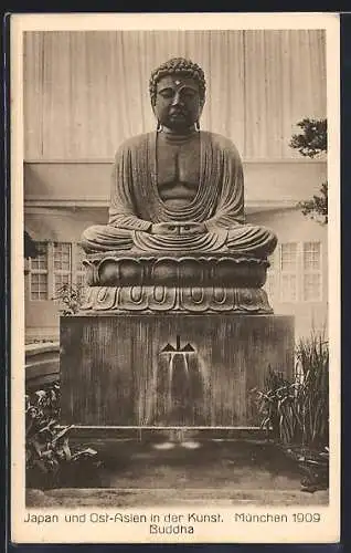 AK München, Ausstellung Japan und Ost-Asien in der Kunst, Buddha