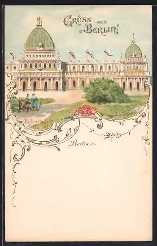 Lithographie Berlin, Berliner Gewerbe-Ausstellung, Schippanowskys Welt-Musik-Etablissement
