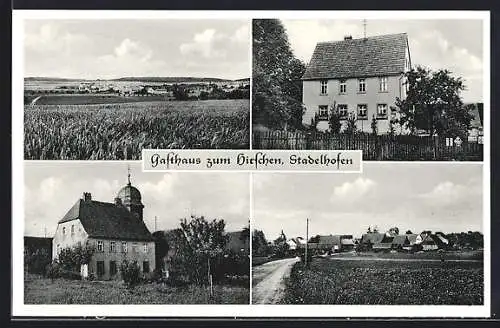 AK Stadelhofen / Ufr., Gasthaus zum Hirschen, Kirche