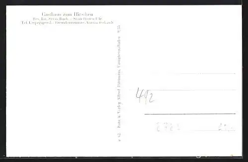 AK Stadelhofen / Ufr., Gasthaus zum Hirschen, Kirche