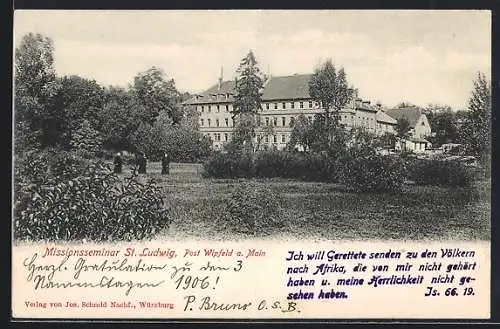 AK St. Ludwig am Main, Blick zum Missionsseminar