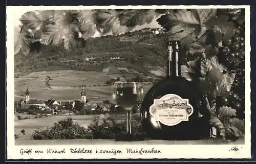 AK Rödelsee / Mainfranken, Totalansicht