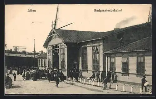 AK Libau, Emigrantenbahnhof