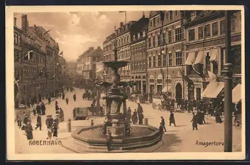 AK Kobenhavn, Amagertorv, Pferdegespann