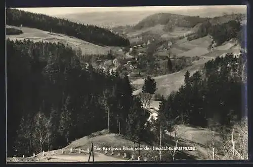 AK Bad Kudowa, Blick von der Heuscherstrasse