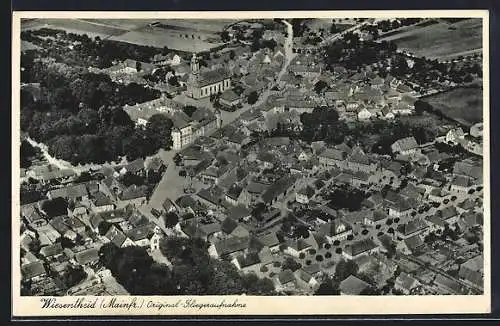 AK Wiesentheid / Mainfr., Totalansicht vom Flugzeug aus