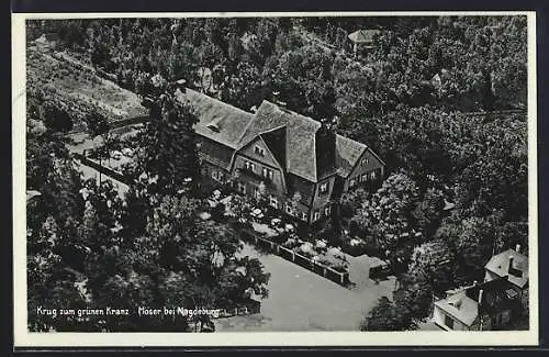 AK Möser b. Magdeburg, Krug zum grünen Kranz