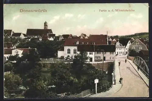 AK Donauwörth, Partie an der Wörnitzbrücke