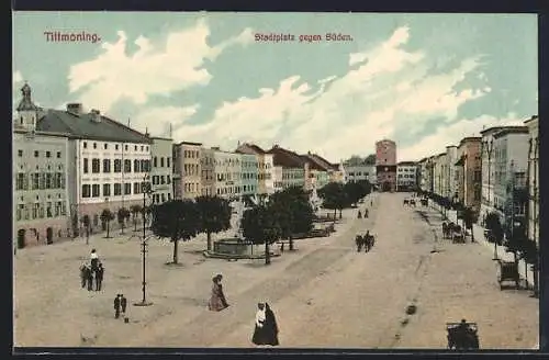 AK Tittmoning, Stadtplatz gegen Süden