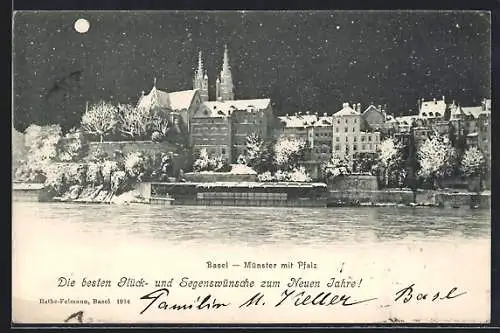 AK Basel, Münster mit Pfalz
