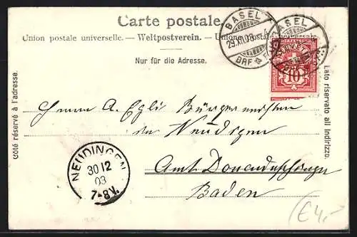 AK Basel, Münster mit Pfalz