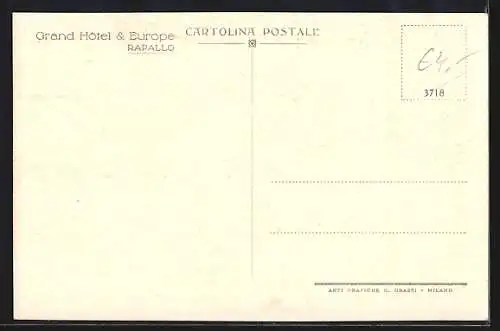 AK Rapallo, Grand Hotel & Europe, Segelschiffe