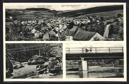 AK Irrel, Totalansicht, Brücke