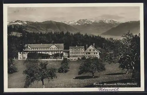 AK Zürich-Oberland, Gebäudeansicht vom Kurhaus Hasenstrick
