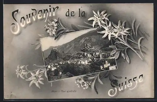Passepartout-AK Sion, Vue generale, Edelweis