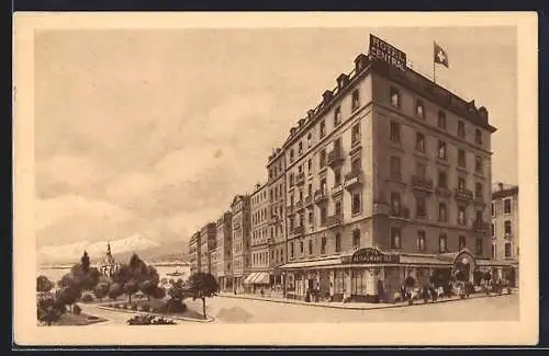 AK Genf, Partie am Hotel Central