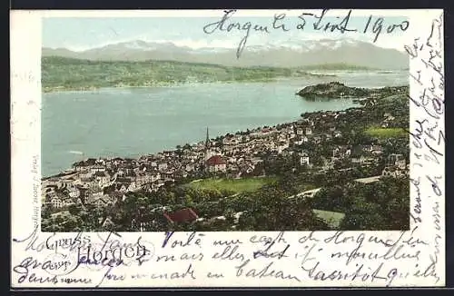 AK Horgen, Ortsansicht mit Blick auf den Fluss