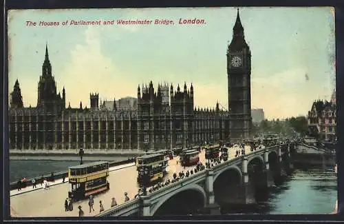 AK London, The Houses of Parliament and Westminster Bridge