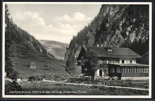 AK Mayrhofen, Gasthof und Pension Lacknerbrunn, Bes. Heinrich Kröll