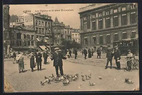 AK Liége, les Pigeons de la place St-Lambert
