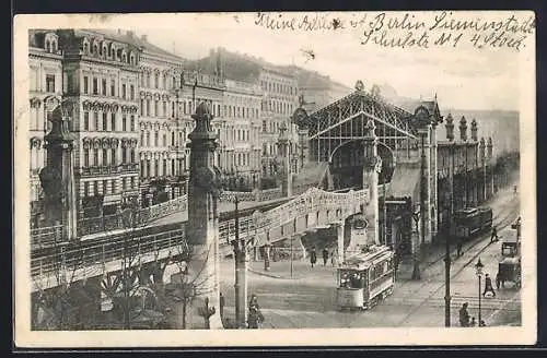 AK Berlin-Schöneberg, Hochbahnhof Bülowstrasse