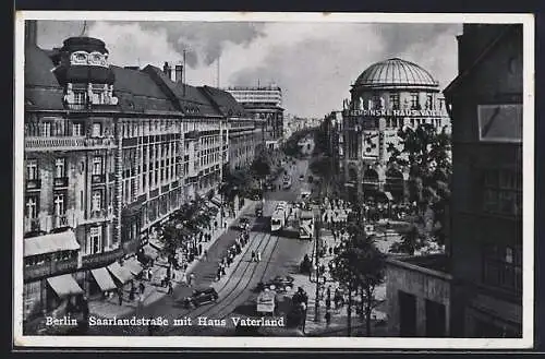 AK Berlin-Kreuzberg, Saarlandstrasse mit Haus Vaterland